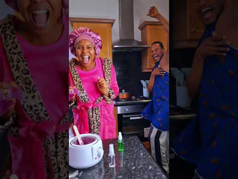 Видео: Реакция мужа на воск такая смешная 😂