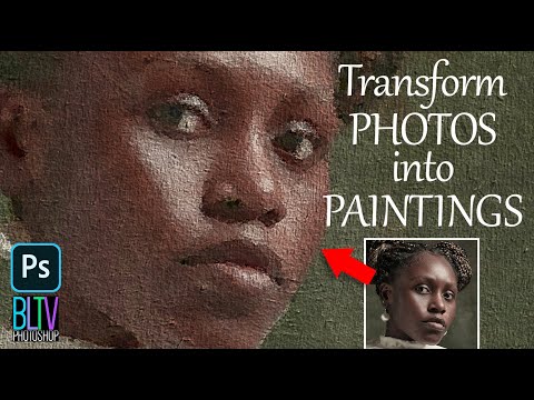 Видео: Photoshop: создайте вид МАСЛЯНОЙ КАРТИНЫ из ФОТОГРАФИЙ.