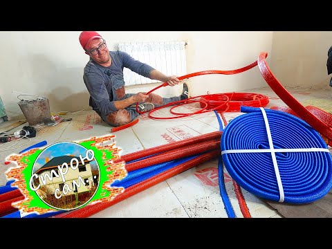 Видео: Потратил последний нерв. МОНТАЖ СИСТЕМЫ ОТОПЛЕНИЯ. Теплоизоляция труб