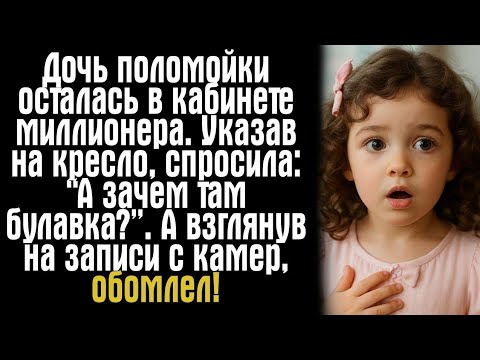 Видео: Дочь поломойки осталась в кабинете миллионера. Указав на кресло, спросила- “А зачем там булавка_”.