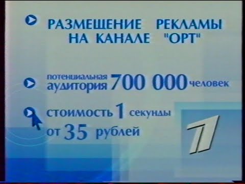 Видео: Анонсы и рекламные блоки (Первый канал, 24 ноября 2005) (Архангельск)