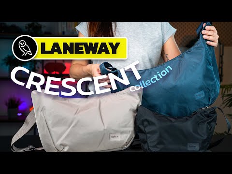Видео: Сумка BELLROY LANEWAY CRESCENT | Руководство по сравнению размеров (12 л, 7 л и 2,5 л)