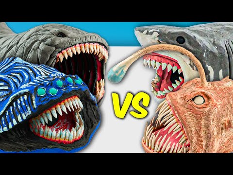 Видео: Лепим ОГРОМНЫХ Монстров! Блуп, Эль Гран Майя, Пожиратель, МЕГАЛОДОН!