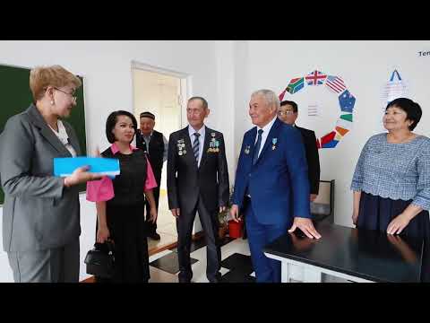 Видео: Встреча с Героем Труда Казахстана Ришатом Амреновым в СШ имени Бауржана Момыш улы.с.Пограничник