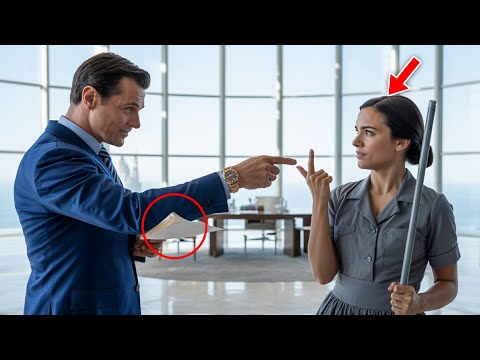 Видео: Миллионер насмехается над уборщицей — её гениальный ответ лишает его дара речи! 😱🧹