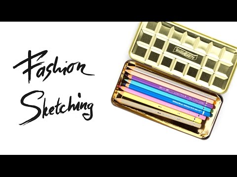Видео: Fashion sketching материалы для скетчинга vol 2