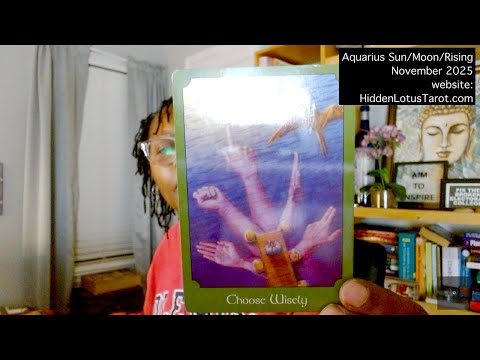 Видео: Гадание на Таро для Водолея на ноябрь 2025 года. HiddenLotus Tarot© – Откройте, подтвердите, вдох...