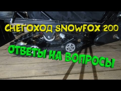 Видео: Снегоход Snowfox 200 (SnowMax 200, Cronus TT200P, Wels 200, Motoland S2). Ответы На Вопросы
