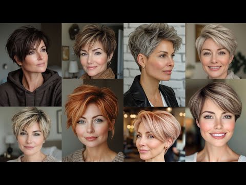 Видео: Короткая стрижка и прическа для женщин старше 60 лет / тренд 2025 года