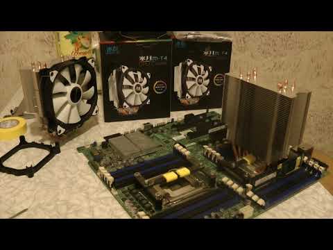 Видео: Установка кулера Snowman M-T4 на Supermicro X9 (2011 Narrow ILM)