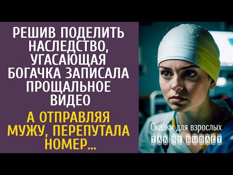 Видео: Решив поделить наследство, угасающая богачка записала прощальное видео… А отправляя перепутала номер