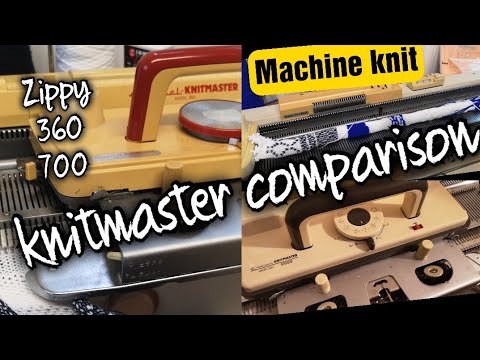 Видео: Сравнение Knitmaster Zippy deluxe, knitmaster 360 и 700 #машинноевязание #zippydeluxe #knitmaster...