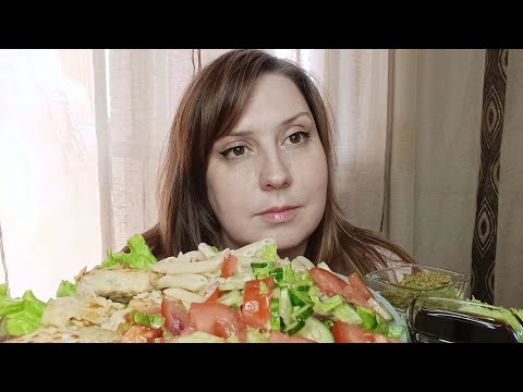 Видео: МУКБАНГ ☺ Домашняя еда 😋 MUKBANG 🙃 Гарвардская тарелка. Не ем и не худею, а еще Дзен и День рождения