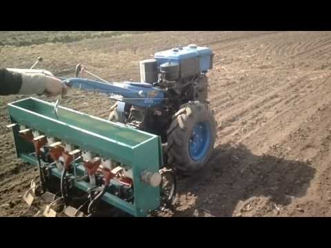 Видео: Сіялка до мотоблоку Зубр