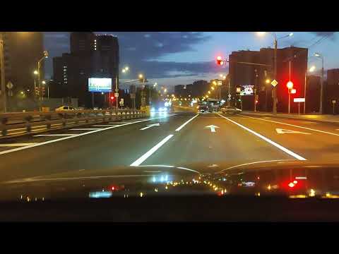 Видео: Еду трудится по МКАД Москва. Рано утром