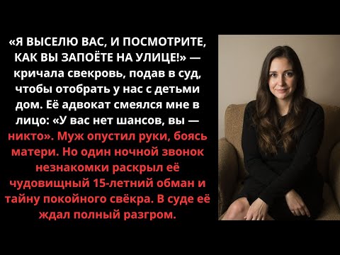 Видео: «Вы запоёте на улице!» — кричала свекровь, подав в суд. Но её 15-летний обман раскрылся.
