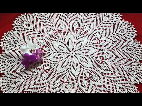 Видео: Салфетка крючком "Павлинье перо"_Часть 5 #салфеткакрючком #салфеткапавлиньеперо #салфеткавидео