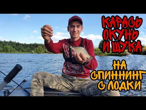 Видео: Карась клюёт на микроджиг!!!Рыбалка с лодки в июле!!