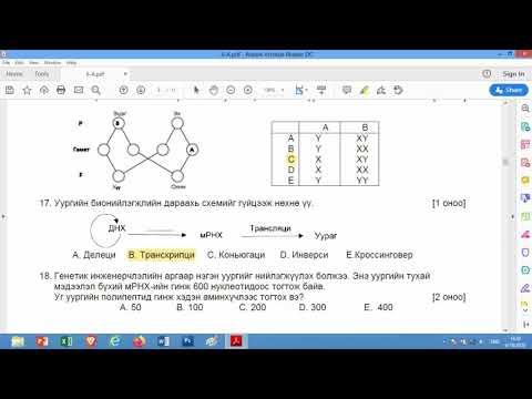 Видео: Биологи 2016 А хувилбар