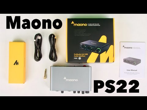 Видео: Настройка и обзор USB-аудиоинтерфейса Maono PS22