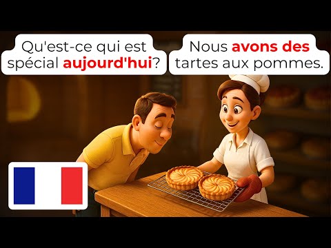 Видео: Учите французский в пекарне A1 A2 15 Диалоги learn french for beginners