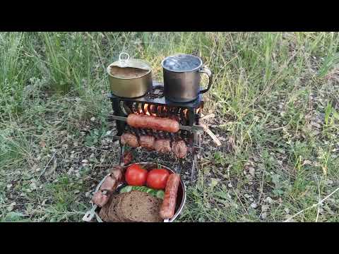 Видео: Мангал-печь мини "Шерхан", с большими возможностями.