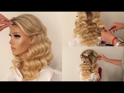 Видео: Голливудская волна с экстремальной фиксацией: быстрая техника из 10 прядей