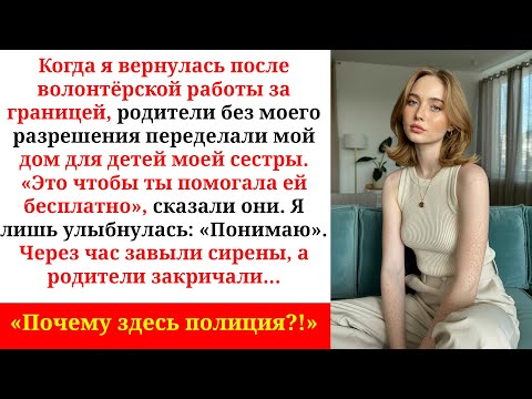 Видео: Родители переделали мой дом без разрешения но через час приехала полиция.
