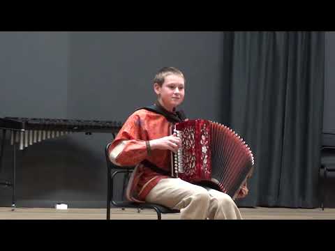 Видео: Е . Дербенко -  Орловские напевы -Максим Апалькин (гармонь), ДМШ № 1им. Л.  Н. Толстого, Тульс. обл.
