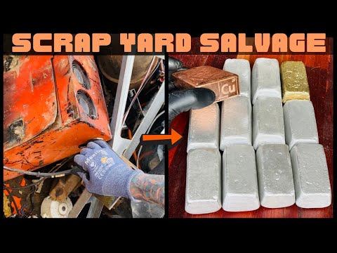 Видео: Сбор металлолома - Слитки - ASMR Metal Melting - Triple Melt Trash To Treasure - BigStackD