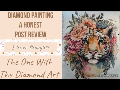 Видео: Честный обзор поста о алмазной вышивке - алмазная вышивка от автора Diamond Art #review