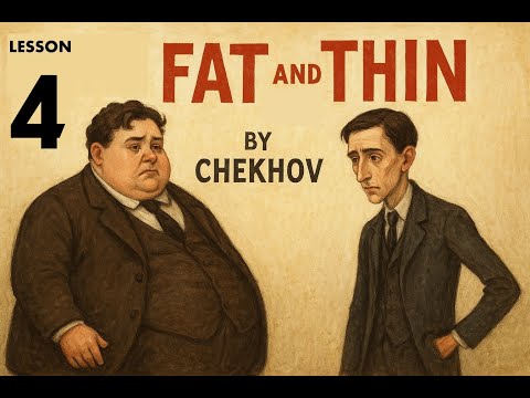 Видео: А.П.Чехов "Толстый и Тонкий" - Reading + Vocabulary -  Lesson 4