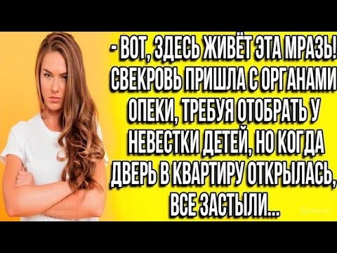 Видео: Вот, здесь живёт эта мразь! Свекровь пришла с органами опеки требуя отобрать у невестки детей, но..