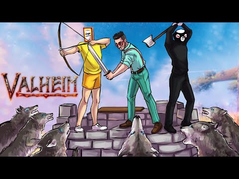 Видео: ГОРЯЧАЯ ТУСОВКА С ВОЛКАМИ НА НАШЕЙ НОВОЙ БАЗЕ! СТРОИМ ДЕРЕВНЮ ВИКИНГОВ В VALHEIM