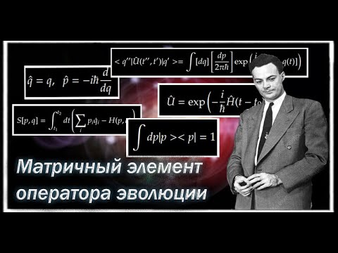 Видео: Матричный элемент оператора эволюции в виде континуального интеграла