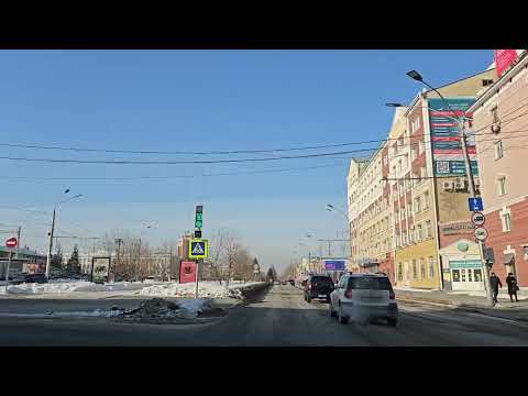 Видео: Барнаул, проспект Ленина (ул. Мало-Тобольская)   ——   Барнаул, ул. Балтийская (ул. Сиреневая)