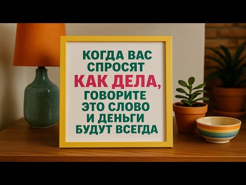 Видео: Когда Вас спросят Как дела, говорите это слово и деньги будут всегда | Привлечение денег и удачи
