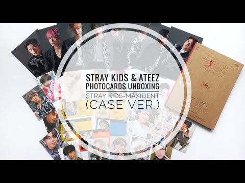 Видео: K-POP photocards haul | распаковка к-поп карт ATEEZ и STRAY KIDS | Skz-MAXIDENT (case ver.) unboxing