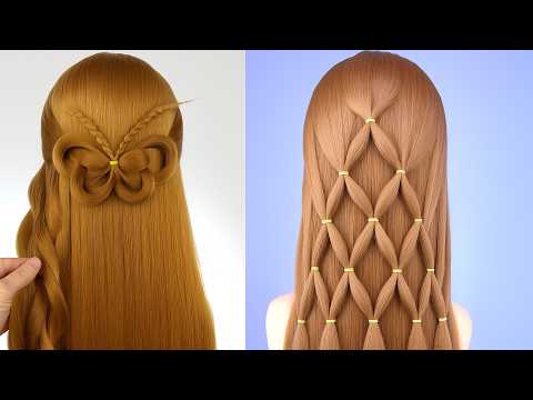 Видео: Простые и красивые прически для девочек | Разные типы причесок | Простые прически
