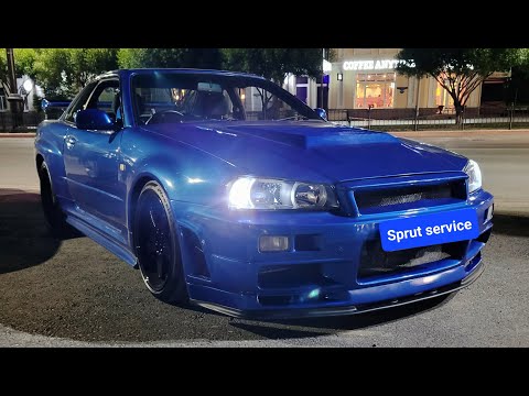 Видео: Конструктор Skyline r34 из прицепа