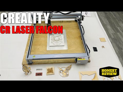 Видео: Creality CR Laser Falcon | Лазерный гравер/резчик мощностью 10 Вт — честный обзор