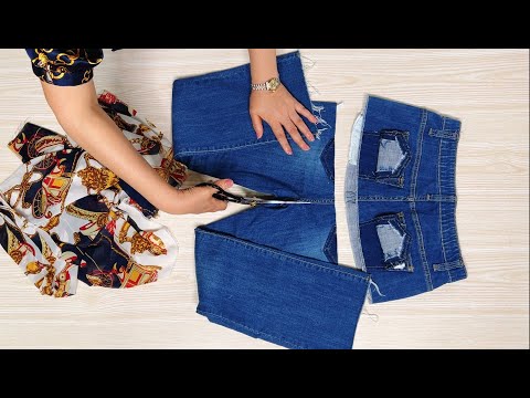 Видео: Не выбрасывайте джинсы и шарфы, которые вы не носите | Становится круто, когда мы встречаемся.