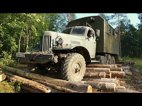 Видео: Зил-157 6X6 удивляет на бездорожье!