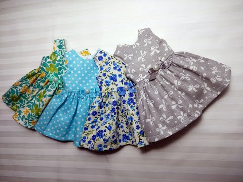 Видео: Пошив простого платья на Paola Reina 34см + выкройка.