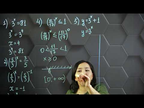 Видео: Көрсеткіштік функция және оның қасиеттері. Практикалық бөлім. 11 сынып.