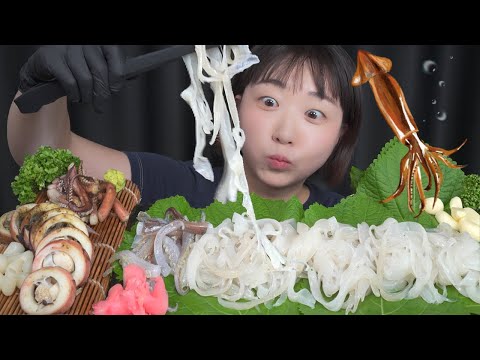 Видео: Кальмар: сашими & тушёный🦑✨