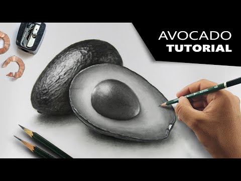 Видео: Рисуем гиперреалистичный авокадо | Пошаговое руководство