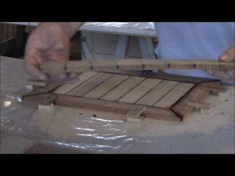 Видео: Изготовление тиковой палубы. Обклад по периметру.