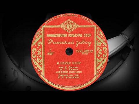 Видео: В ПАРКЕ ЧАИР - АРКАДИЙ ПОГОДИН, Оркестр под упр. С.Н.Халаджиева (1939)