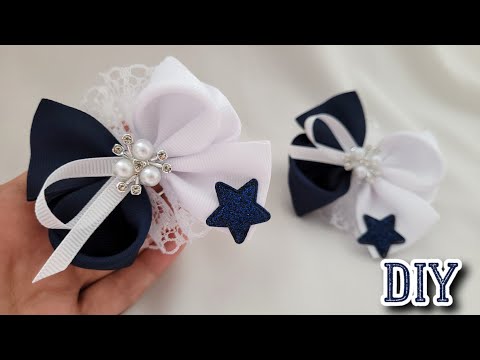 Видео: ШКОЛЬНЫЕ звёздные💫БАНТИКИ ✨️✨️✨️ DIY HAIR BOWS